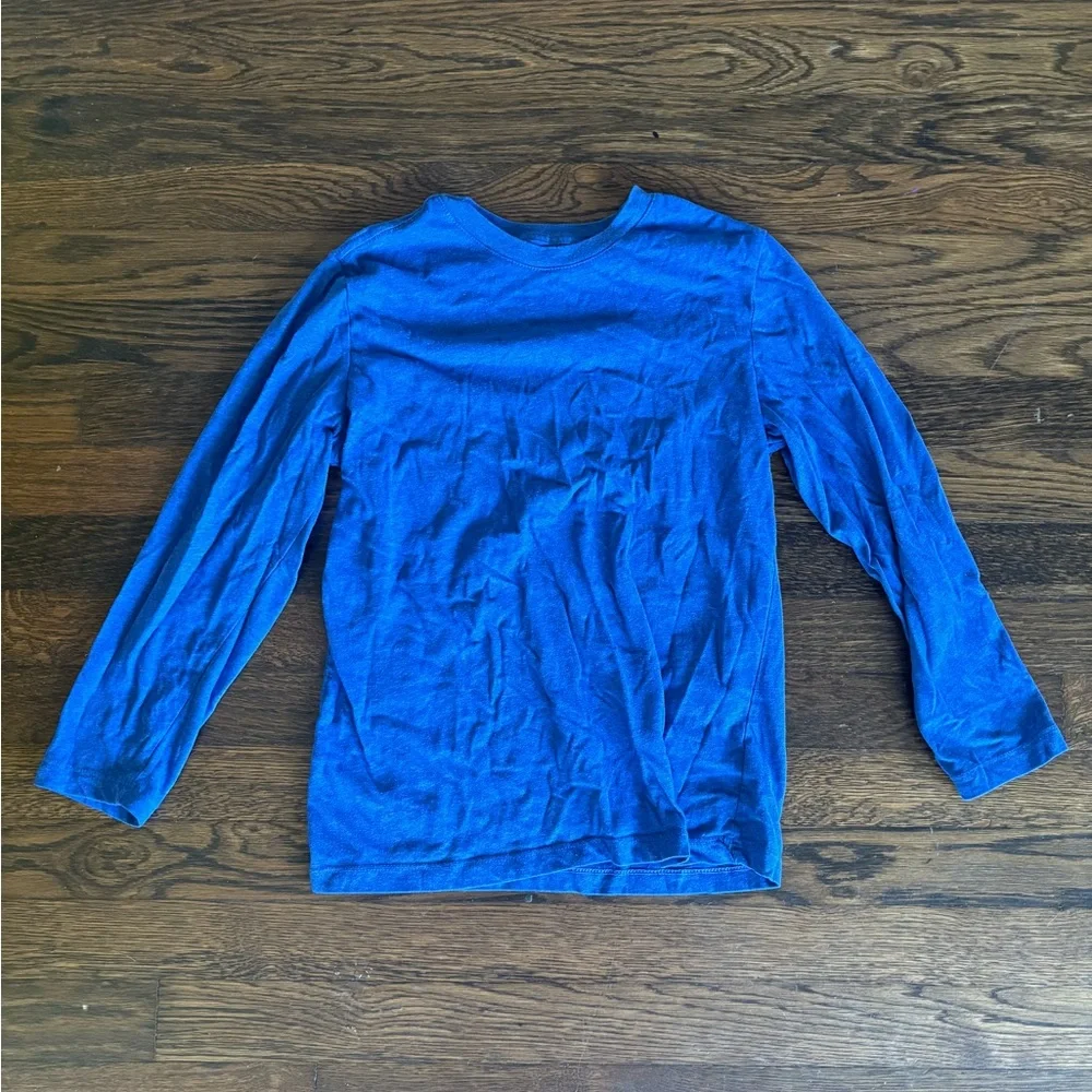Old navy boys blue long sleeve shirt